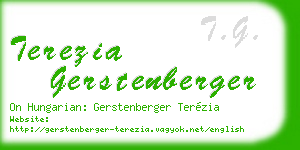 terezia gerstenberger business card